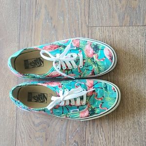 Flamingo print Van's Men 8.5 Women's 10